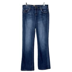 Kut from the Kloth Women's Jeans Bootcut Contrast Stitching Mid Rise Size 6